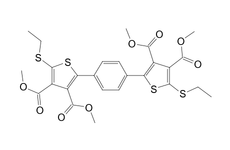 3,4-Thiophenedicarboxylic acid, 2,2'-(1,4-phenylene)bis[5-(ethylthio)-, tetramethyl ester