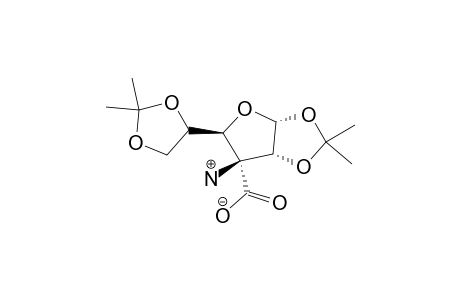 ZWITTERION;(3S)-3-C-AMINO-3-DEOXY-3-C-HYDROXYCARBONYL-1,2:5,6-DI-O-ISOPROPYLIDENE-ALPHA-D-RIBOHEXOSE