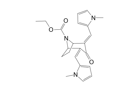 2,4-bis[(1'-Methyl-1H-pyyrol-2'-yl)methylene]-8-ethylcarboxy-8-azabicyclo[3.2.1]octan-3-one