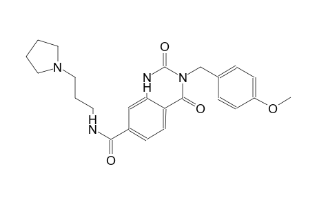3-(4-methoxybenzyl)-2,4-dioxo-N-[3-(1-pyrrolidinyl)propyl]-1,2,3,4-tetrahydro-7-quinazolinecarboxamide