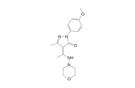 3H-pyrazol-3-one, 2,4-dihydro-2-(4-methoxyphenyl)-5-methyl-4-[1-(4-morpholinylamino)ethylidene]-, (4Z)-