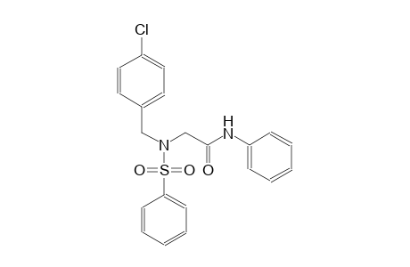 2-[(4-chlorobenzyl)(phenylsulfonyl)amino]-N-phenylacetamide