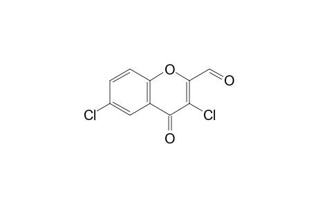 3,6-bis(chloranyl)-4-oxidanylidene-chromene-2-carbaldehyde