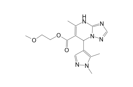 2-methoxyethyl 7-(1,5-dimethyl-1H-pyrazol-4-yl)-5-methyl-4,7-dihydro[1,2,4]triazolo[1,5-a]pyrimidine-6-carboxylate