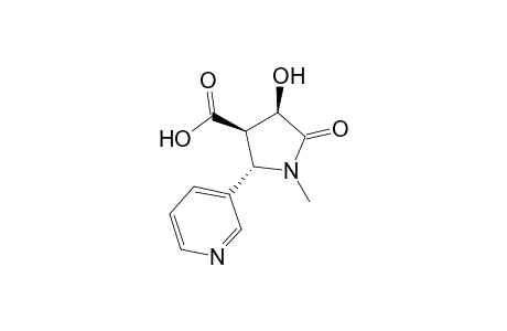 Methyl[2RS-(2.alpha.,3.beta.,4.beta.)]-4-hydroxy-1-methyl-5-oxo-2-(3'-pyridinyl)-pyrrolidine-3-carboxylic Acid