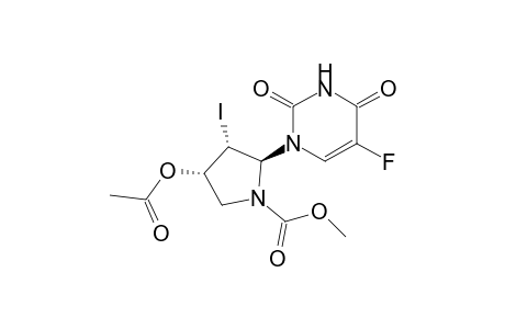 1-[(2S,3R,4S)-4-Acetoxy-3-iodo-N-(methoxycarbonyl)-2-pyrrolidinyl]-5-fluorouracil