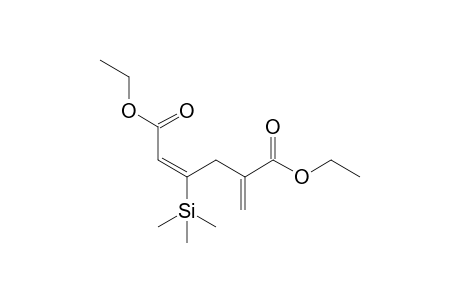Diethyl (2E)-5-methylene-3-(trimethylsilyl)hex-2-endioate