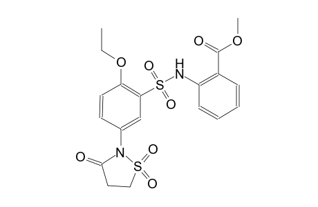 benzoic acid, 2-[[[5-(1,1-dioxido-3-oxo-2-isothiazolidinyl)-2-ethoxyphenyl]sulfonyl]amino]-, methyl ester