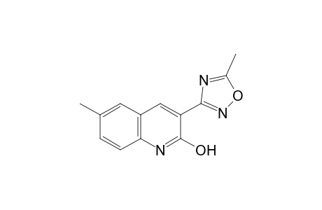 Quinolin-2-ol, 6-methyl-3-(5-methyl-[1,2,4]oxadiazol-3-yl)-