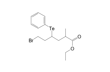 Ethyl 6-Bromo-2-methyl-4-(phenyltelluro)hexanoate