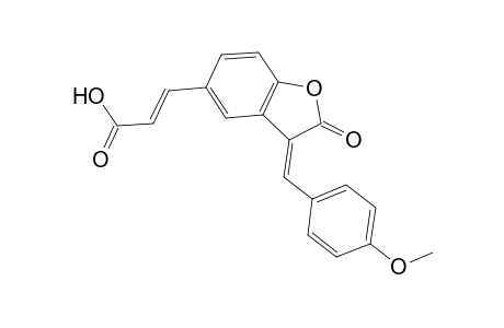2-Propenoic acid, 3-[2,3-dihydro-3-[(4-methoxyphenyl)methylene]-2-oxo-5-benzofuranyl]-