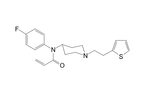 N-4-Fluorophenyl-N-(1-[2-(thiophen-2-yl)ethyl]piperidin-4-yl)prop-2-enamide