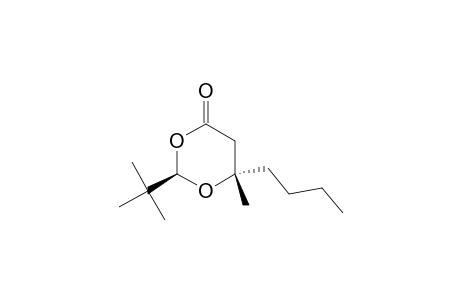 1,3-Dioxan-4-one, 6-butyl-2-(1,1-dimethylethyl)-6-methyl-, (2R-trans)-