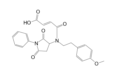 (2E)-4-{(2,5-dioxo-1-phenyl-3-pyrrolidinyl)[2-(4-methoxyphenyl)ethyl]amino}-4-oxo-2-butenoic acid
