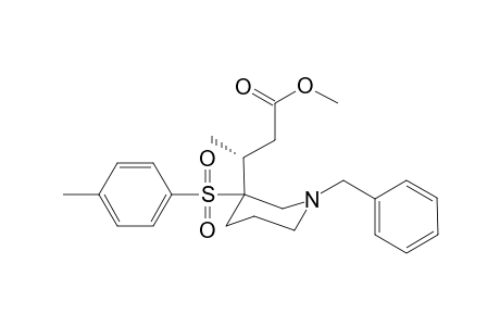 Methyl (3R*)-3-[1-Benzyl-3-tosyl-3-piperidyl]butanoate