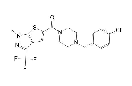 1H-thieno[2,3-c]pyrazole, 5-[[4-[(4-chlorophenyl)methyl]-1-piperazinyl]carbonyl]-1-methyl-3-(trifluoromethyl)-