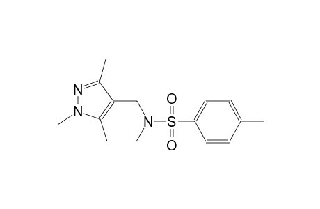 N,4-dimethyl-N-[(1,3,5-trimethyl-1H-pyrazol-4-yl)methyl]benzenesulfonamide