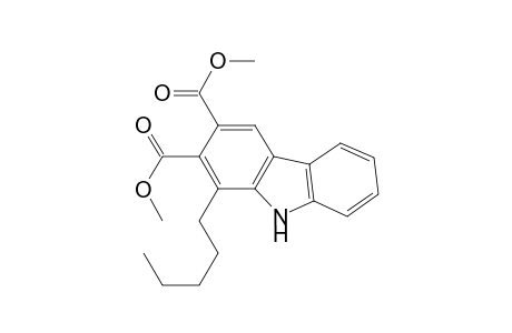 9H-Carbazole-2,3-dicarboxylic acid, 1-pentyl-, dimethyl ester