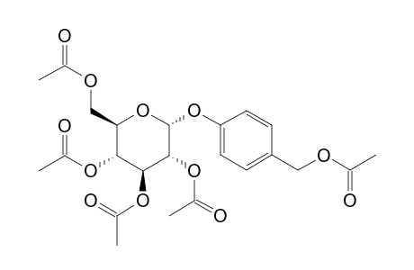 .beta.-D-Glucopyranoside, 4-[(acetyloxy)methyl]phenyl, tetraacetate