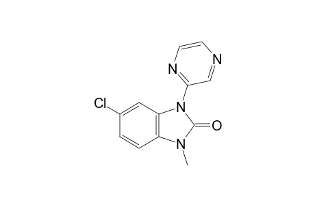 5-chloro-1-methyl-3-(2-pyrazinyl)-2-benzimidazolinone