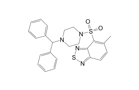 4-(4-benzhydrylpiperazin-1-yl)sulfonyl-5-methyl-2,1,3-benzothiadiazole