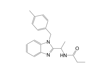 propanamide, N-[1-[1-[(4-methylphenyl)methyl]-1H-benzimidazol-2-yl]ethyl]-