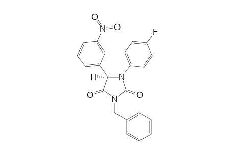 (R)-3-Benzyl-1-(4-fluoro-phenyl)-5-(3-nitro-phenyl)-imidazolidine-2,4-dione