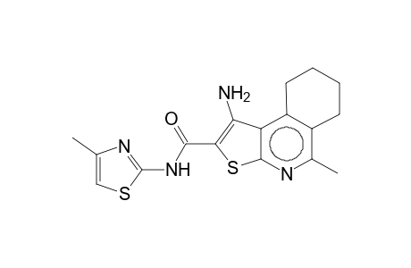 1-Amino-5-methyl-N-(4-methyl-1,3-thiazol-2-yl)-6,7,8,9-tetrahydrothieno[2,3-c]isoquinoline-2-carboxamide