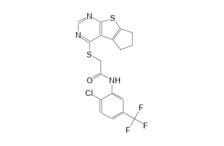 acetamide, N-[2-chloro-5-(trifluoromethyl)phenyl]-2-[(6,7-dihydro-5H-cyclopenta[4,5]thieno[2,3-d]pyrimidin-4-yl)thio]-