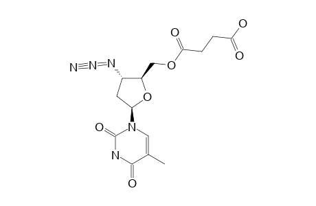 MONO-(3'-AZIDO-3'-DEOXYTHYMIDIN-5'-YL)-ESTER-1,4-BUTANEDIOIC-ACID;3'-AZIDO-3'-DEOXY-5'-O-(SUCCINATE)-THYMIDINE
