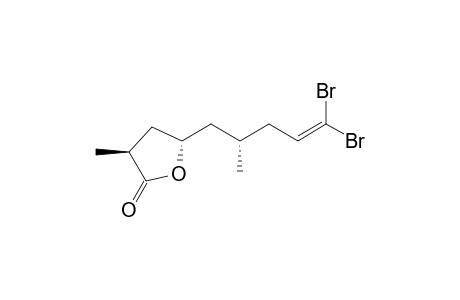 (3S,5S)-5-((S)-5,5-Dibromo-2-methylpent-4-en-1-yl)-3-methyldihydrofuran-2(3H)-one