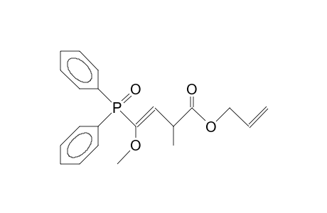 (E)-4-Diphenylphosphinoyl-4-methoxy-2-methyl-but-3-enoic acid, allyl ester