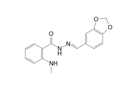 N-methylanthranilic acid, piperonylidenehydrazide