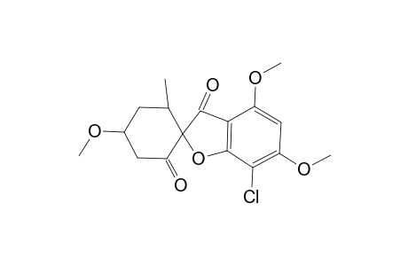Spiro[benzofuran-2(3H),1'-cyclohexane]-2',3-dione, 7-chloro-4,4',6-trimethoxy-6'-methyl-
