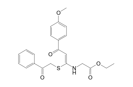 Ethyl[3-(4-methoxyphenyl)-3-oxo-1-(2-oxo-2-phenyl-ethylsulfanyl)-propenylamino]acetate