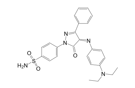 p-{4-[p-(diethylamino)phenylimino]-5-oxo-3-phenyl-2-pyrazolin-1-yl}benzenesulfonamide