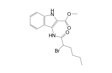 methyl 3-[(2-bromohexanoyl)amino]-1H-indole-2-carboxylate