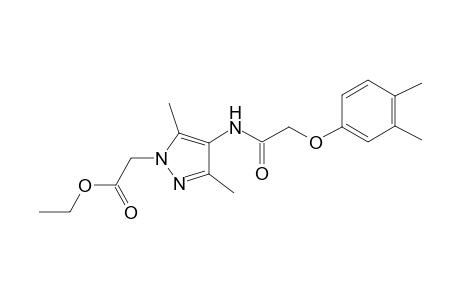 1H-Pyrazole-1-acetic acid, 4-[[2-(3,4-dimethylphenoxy)acetyl]amino]-3,5-dimethyl-, ethyl ester
