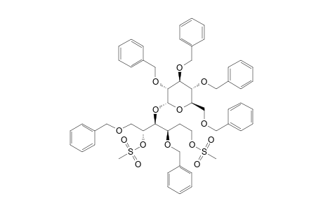 methanesulfonic acid [(1R,2S,3R)-3-(benzyloxy)-1-(benzyloxymethyl)-5-methylsulfonyloxy-2-[(2R,3R,4S,5R,6R)-3,4,5-tris(benzyloxy)-6-(benzyloxymethyl)tetrahydropyran-2-yl]oxy-pentyl] ester