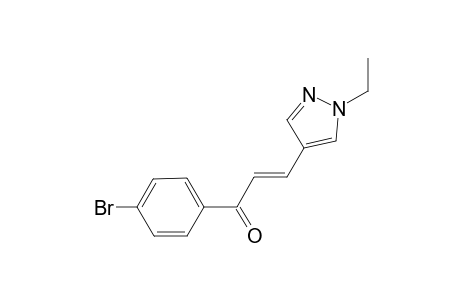 (E)-1-(4-bromophenyl)-3-(1-ethyl-4-pyrazolyl)-2-propen-1-one