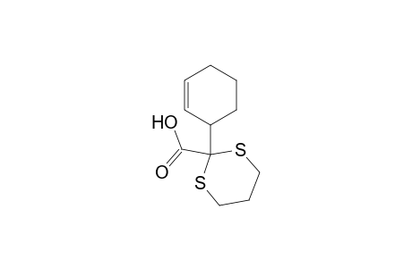 1,3-Dithiane-2-carboxylic acid, 2-(2-cyclohexen-1-yl)-