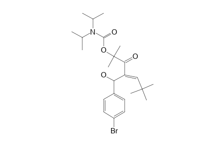 (E)-3-[1-(4-BROMOPHENYL)-1-HYDROXYMETHYL]-1,1,5,5-TETRAMETHYL-2-OXO-3-HEXENYL-N,N-DIISOPROPYLCARBAMATE