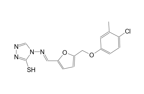 4-[((E)-{5-[(4-chloro-3-methylphenoxy)methyl]-2-furyl}methylidene)amino]-4H-1,2,4-triazole-3-thiol