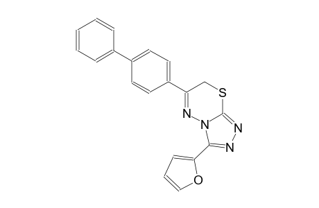 6-[1,1'-biphenyl]-4-yl-3-(2-furyl)-7H-[1,2,4]triazolo[3,4-b][1,3,4]thiadiazine