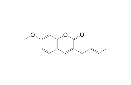 3-(But-2-enyl)-7-methoxycoumarin