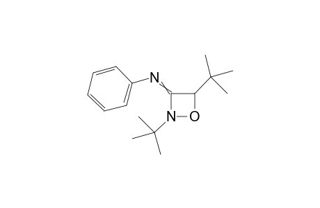 N-(2,4-di-tert-butyl-1,2-oxazetidin-3-ylidene)aniline