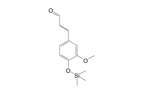 3-(3-Methoxy-4-trimethylsilyloxy-phenyl)prop-2-enal
