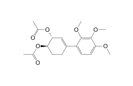 trans-4-(2',3',4'-trimethoxyphenyl)cyclohex-3-ene-1,2-diol diacetate