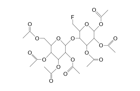 1,2,3-Tri-O-acetyl-6-deoxy-6-fluoro-4-O-(2,3,4,6-tetra-O-acetyl-A-D-glucopyranosyl)-B-D-glucopyranose