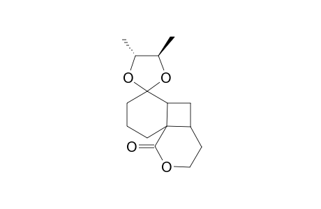 9-((2R,3R)Buta-2,3-diyldioxy)-3-oxatricyclo[6.4.0(1,6).0(1,8)-2-dodecanone